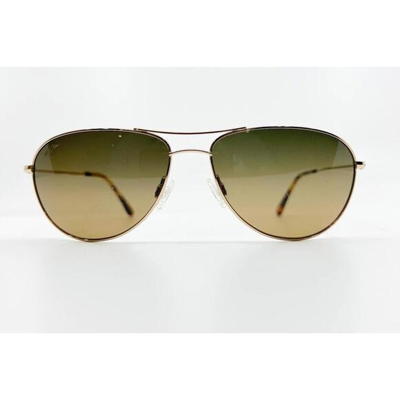 Maui Jim Seahorse MJ772-17 Sunglasses Chrome Metal Mens 60-15-143 8626